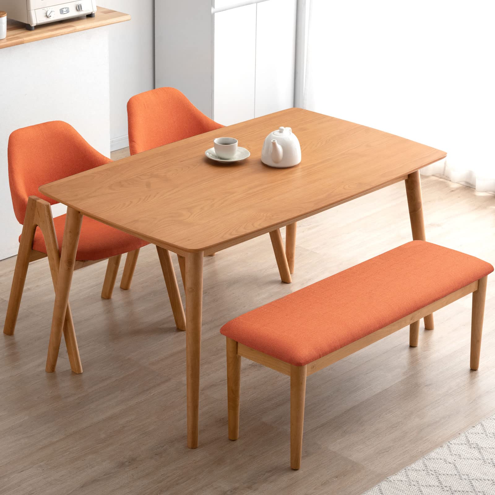 Amazon｜タンスのゲン ダイニングセット 4点セット 4人掛け ダイニング